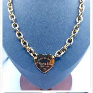 Tiffany Necklace 50 grams 18k gold have bag no box